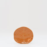 Petite assiette en grès en forme de chou 13cm - Orange