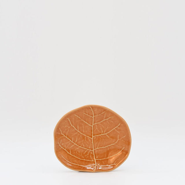 Petite assiette en grès en forme de chou 13cm - Orange