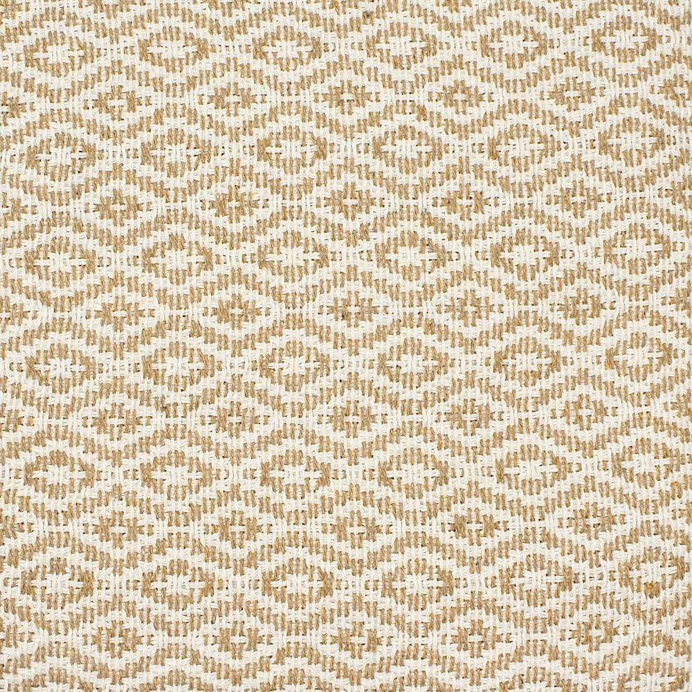 Plaid en coton 79x53'' - Beige