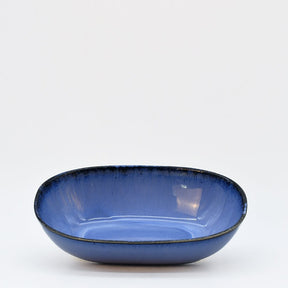 Plat de service en grès de la collection portugaise Amazonia Plat à four en grès "Amazonia" Bleu - 00cm