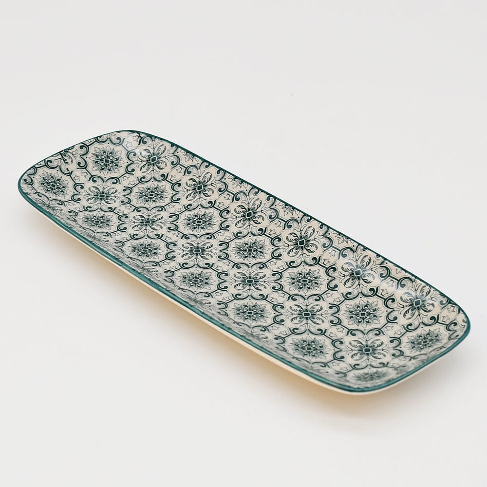 Plat en céramique "Padrão" 22cm - Vert