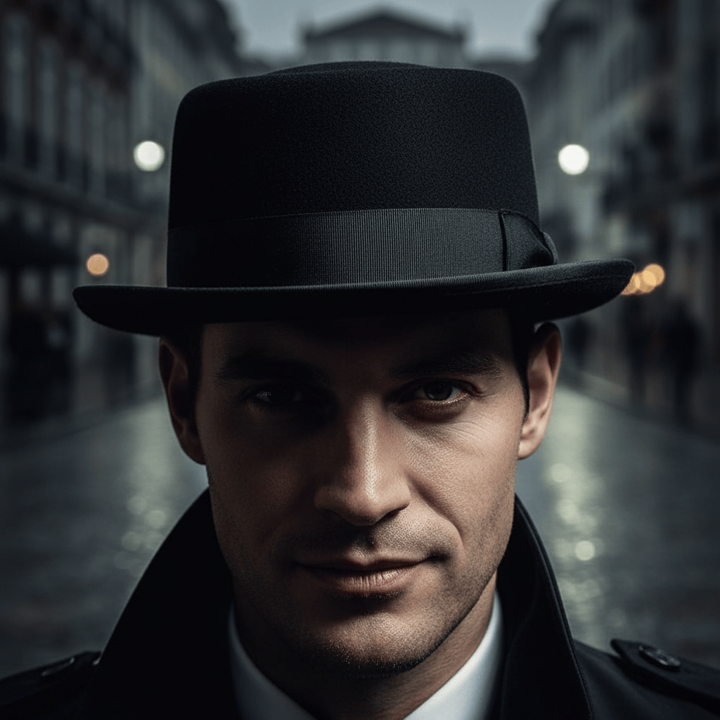 Black Porkpie Hat – Luisa Paixao Portugal