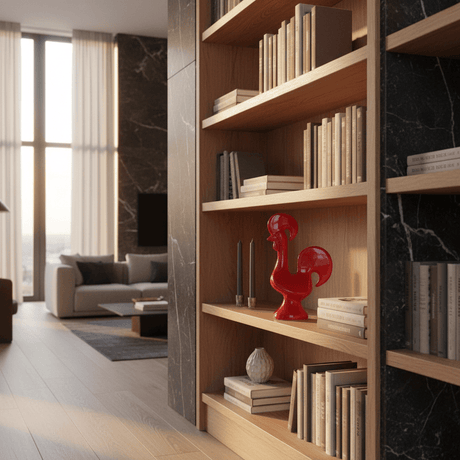 Portuguese Ceramic Rooster - Red