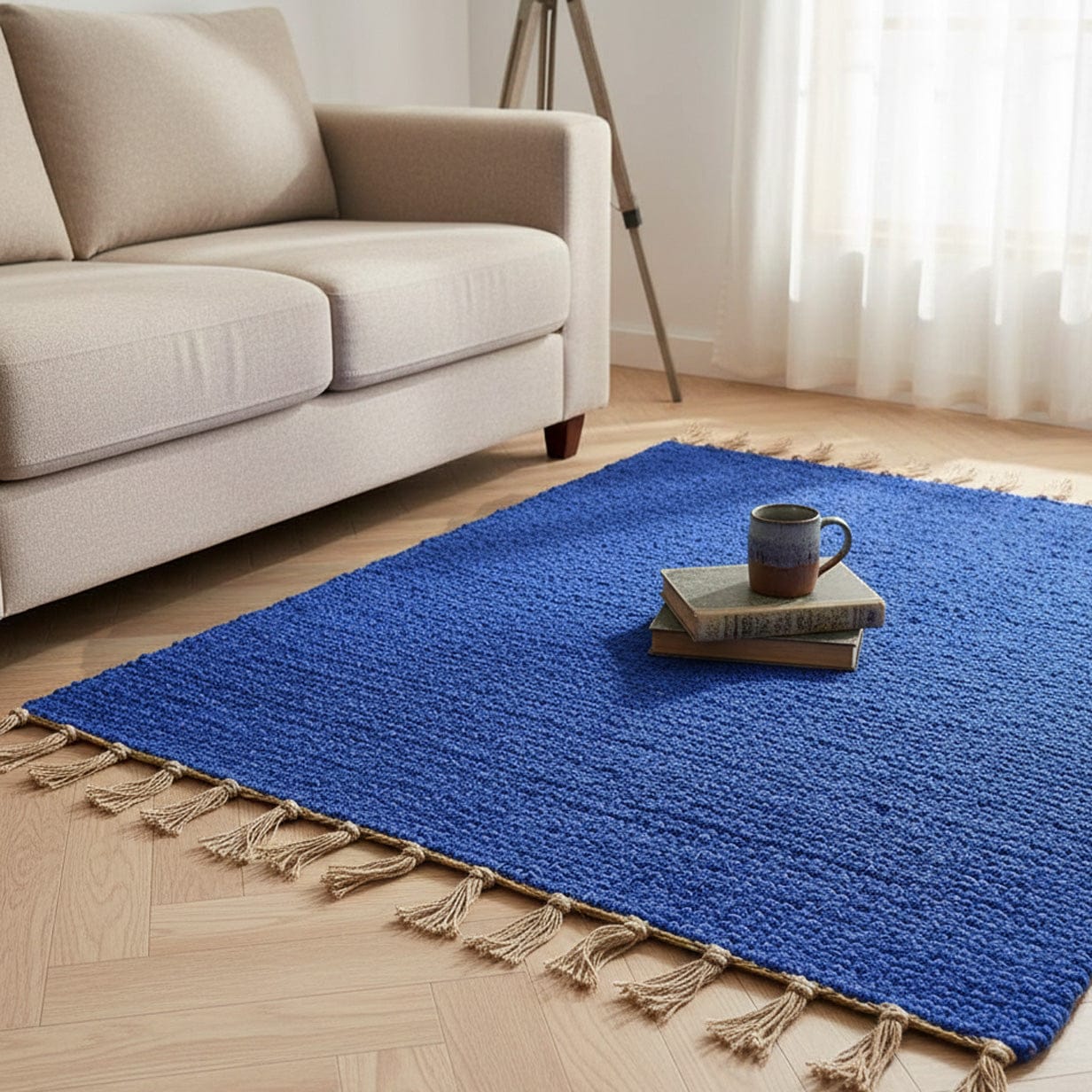 Portuguese Handmade Rug - Blue
