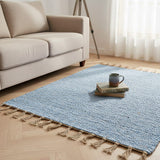Portuguese Handmade Rug - Light Blue