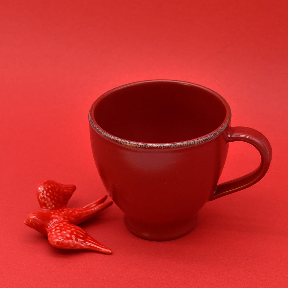 Positano I Stoneware mug - Deep Red