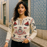 Poveira I Historic Portuguese Sweater – White