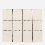 Recycled Cotton Placemat – Off-white and Black