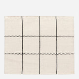 Recycled Cotton Placemat – Off-white and Black