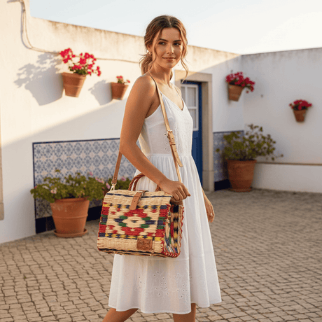 Reed Shopping Bag - 10.2'' - Multicolor