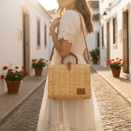 Reed Shopping Bag - 10.2'' - Natural