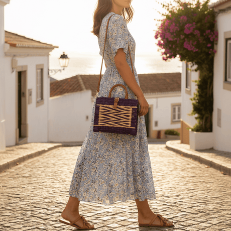 Reed Shopping Bag 10.2'' - Purple