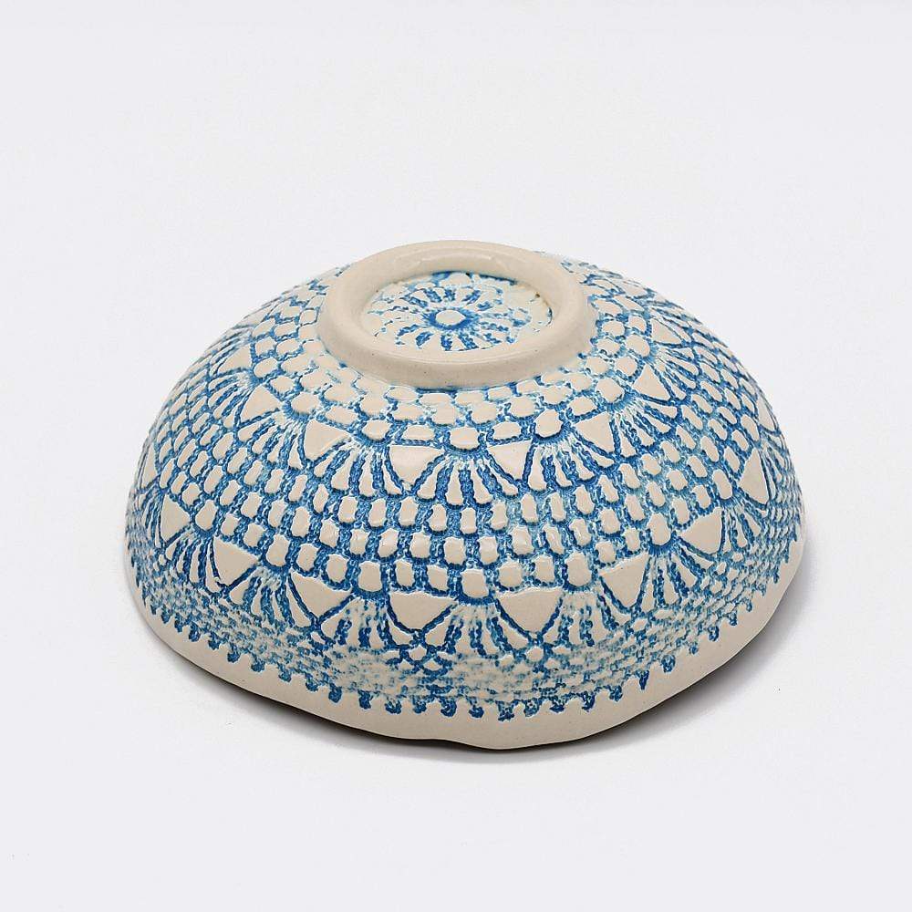 Renda I Handmade Ceramic Bowl - 6.3'' - Turquoise - Luisa Paixao | USA
