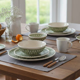 Renda I Handmade Ceramic Salad Bowl - Green