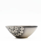 Renda | Large Salad Bowl - Black Pattern 2