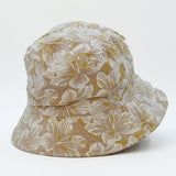 Reversible Cotton Bucket Hat - Beige