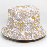Reversible Cotton Bucket Hat - Beige