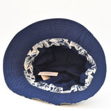Reversible Cotton Bucket Hat – Blue