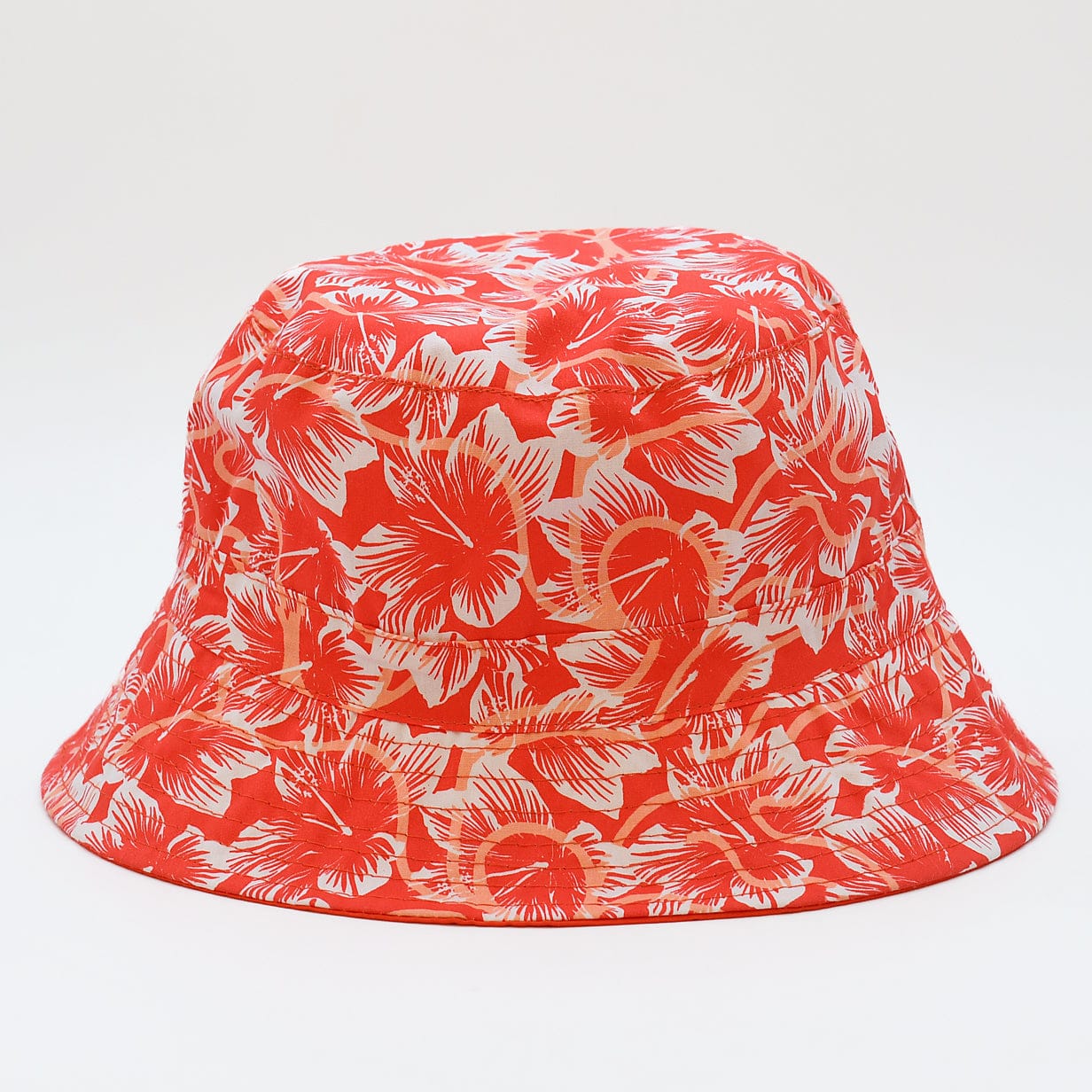 Reversible Cotton Bucket Hat – Red