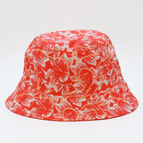 Reversible Cotton Bucket Hat – Red