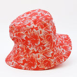 Reversible Cotton Bucket Hat – Red