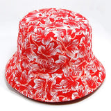 Reversible Cotton Bucket Hat – Red