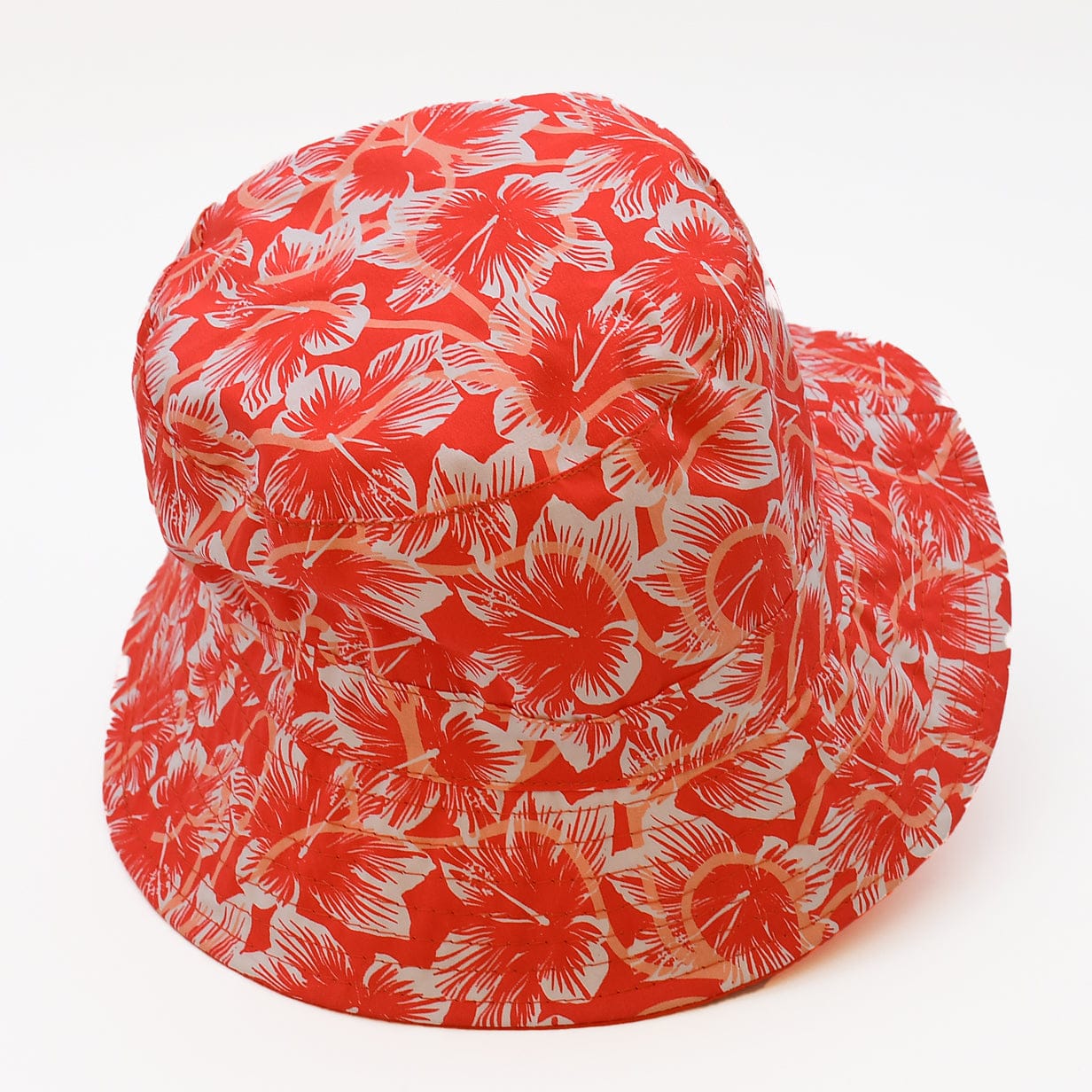 Reversible Cotton Bucket Hat – Red