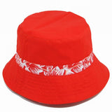 Reversible Cotton Bucket Hat – Red