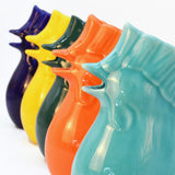 Rooster-Shaped Ceramic Pitcher - Orange