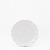 Rosa I Fine Stoneware Starter Plate - White