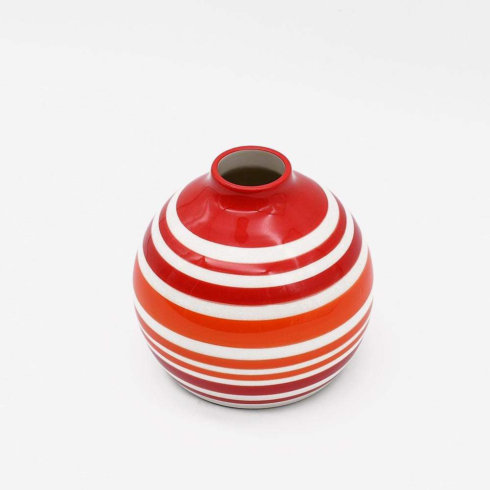 Round Ceramic Vase - Red - Luisa Paixao | USA
