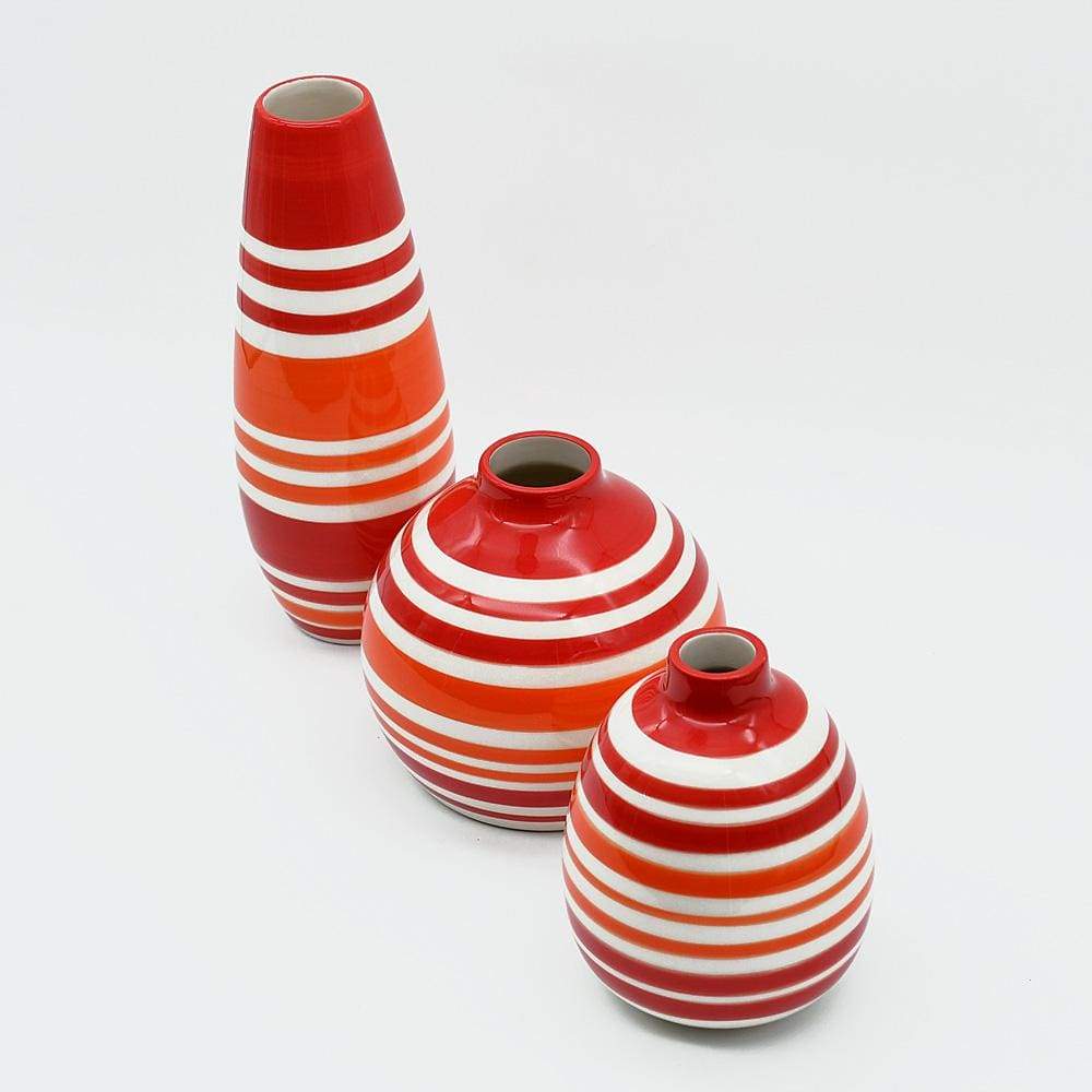 Round Ceramic Vase - Red - Luisa Paixao | USA