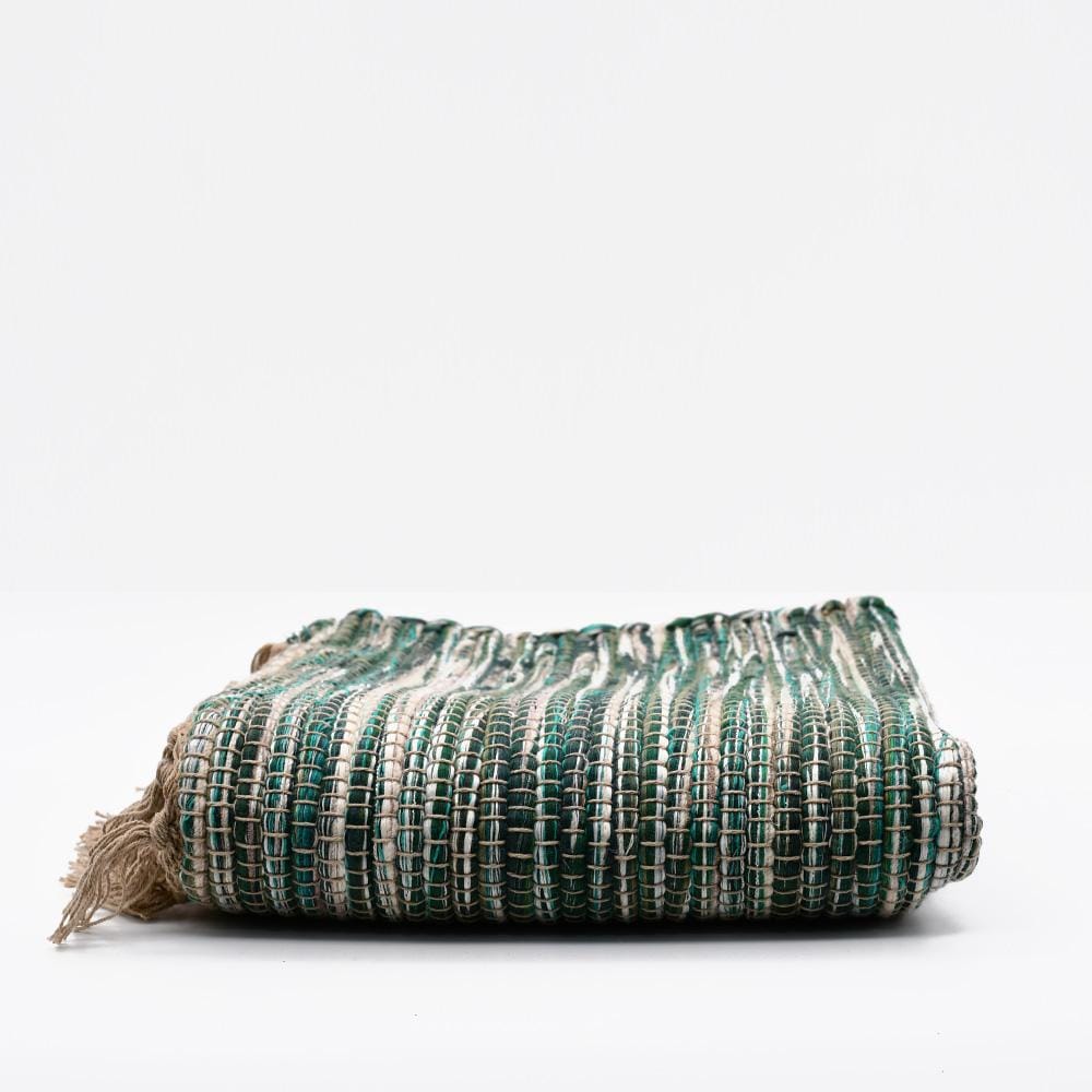 Rug woven from natural fibres - Green - Luisa Paixao | USA