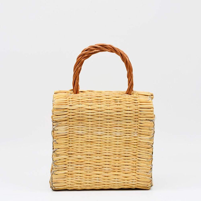 Sac en jonc 18cm - Naturel