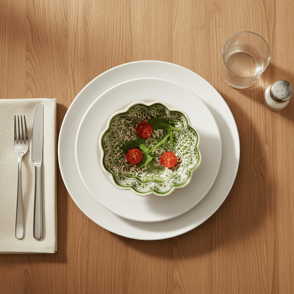 Coimbra Ceramics – Hand-Painted Salad bowl - 6.3''