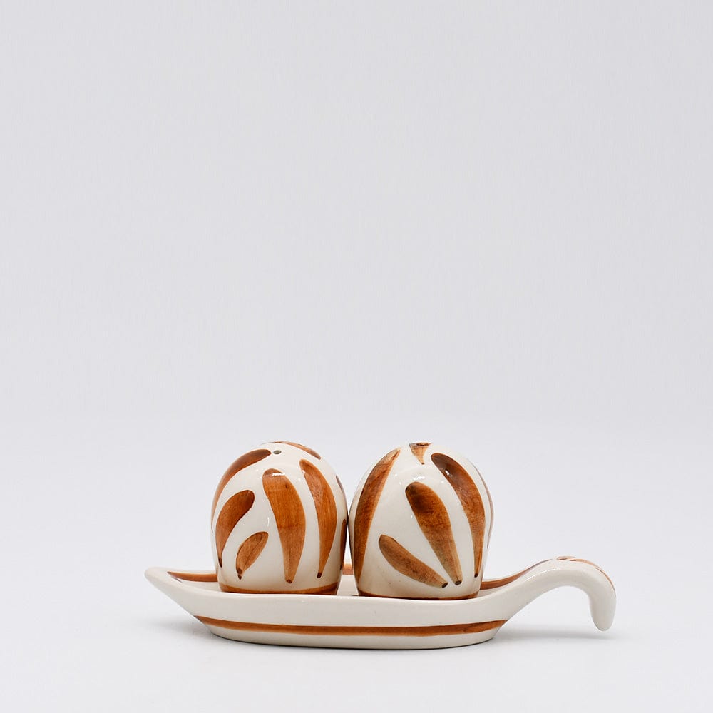 Salière & poivrière en céramique "Andorinha" - Terracotta
