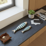 Ceramic Sardine for Display - Turquoise