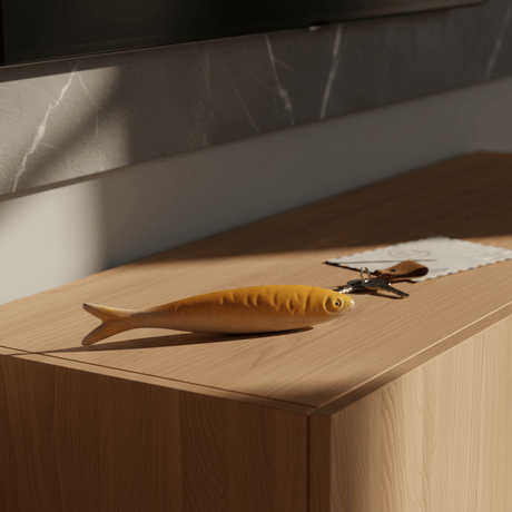 Sardine en céramique de Caldas da Rainha - Jaune