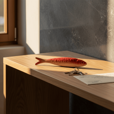 Sardine en céramique de Caldas da Rainha - Rouge