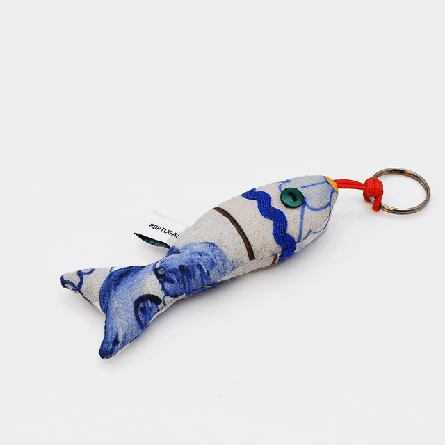 Sardine-Shaped Keychain - Azulejos