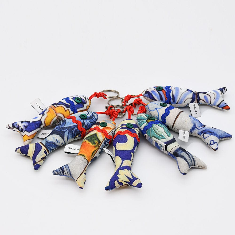 Sardine-Shaped Keychain - Azulejos