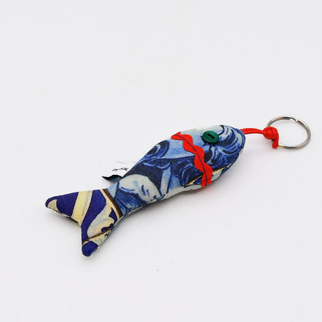 Sardine-Shaped Keychain - Azulejos