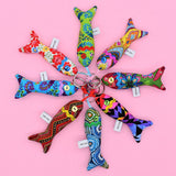 Sardine-Shaped Keychain - Blue