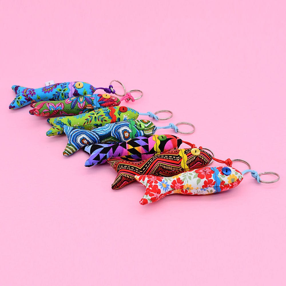 Sardine-Shaped Keychain - Multicolor