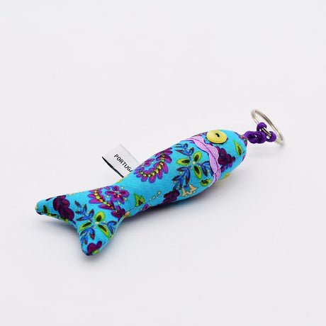 Sardine-Shaped Keychain - Turquoise