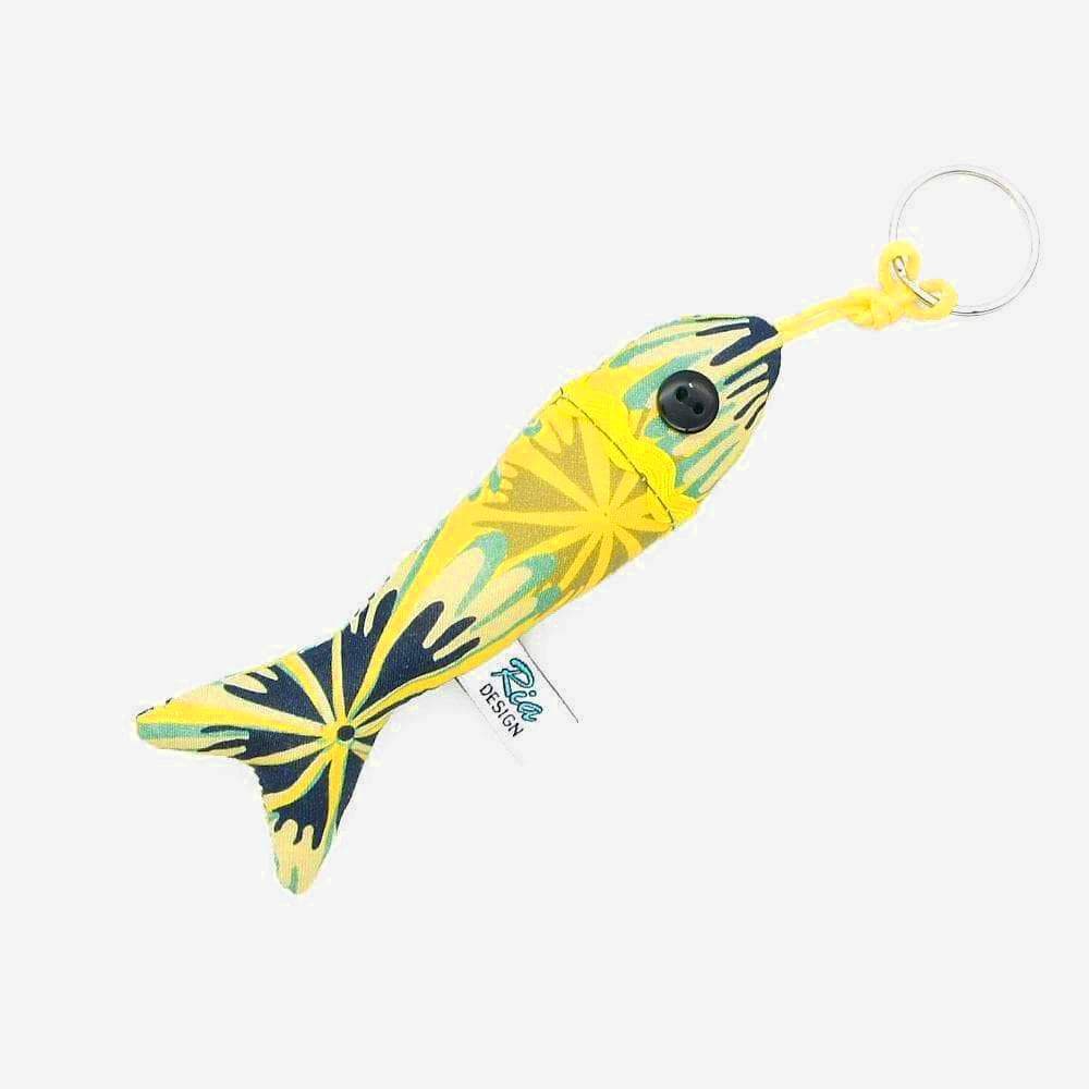Sardine-Shaped Keychain - Yellow