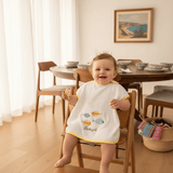 Sardinhas I Cotton Bib Apron - Yellow