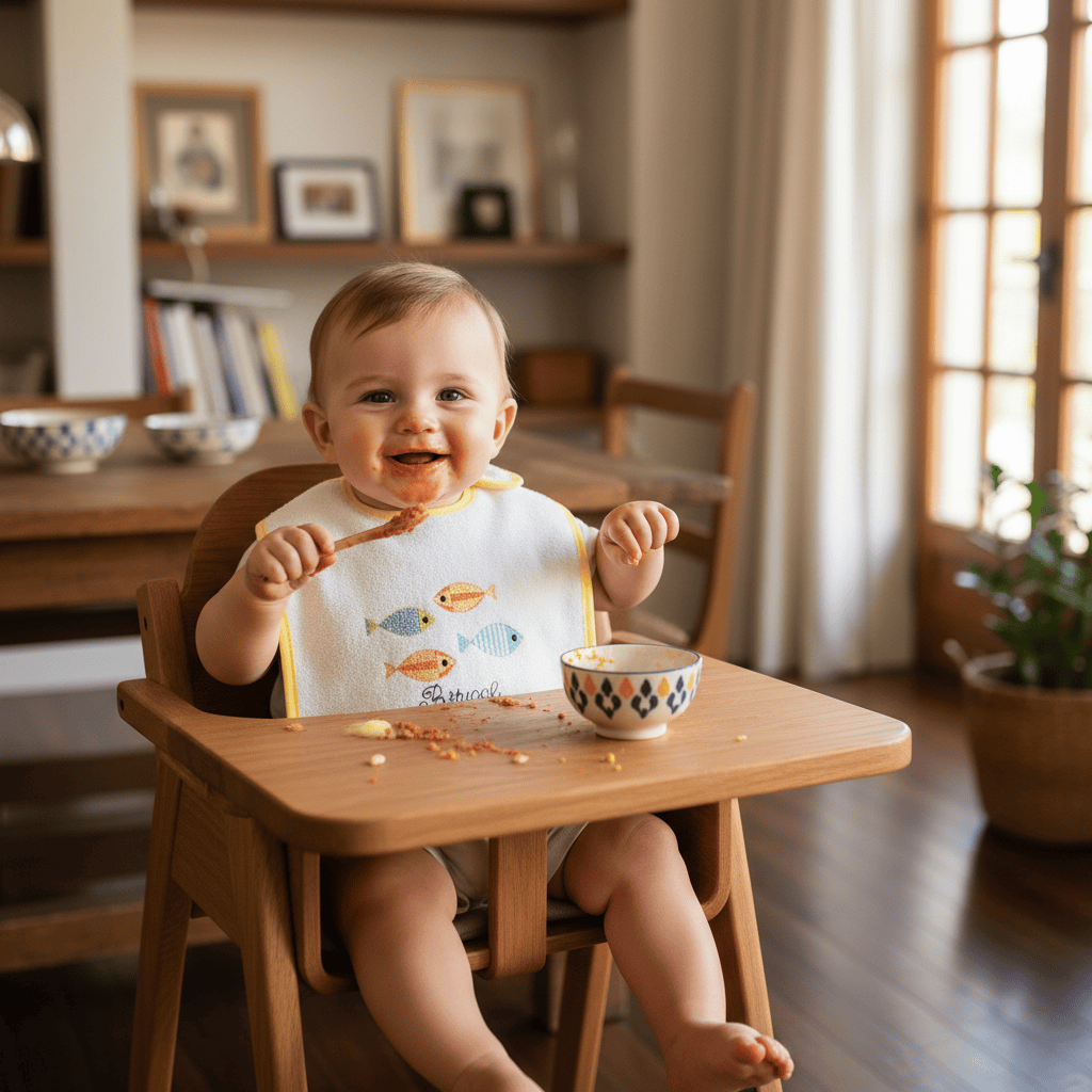 Sardinhas I Cotton Bib - Yellow