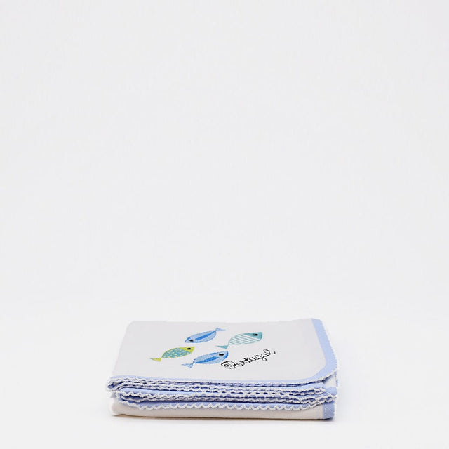 Sardinhas I Cotton Comforter - Blue