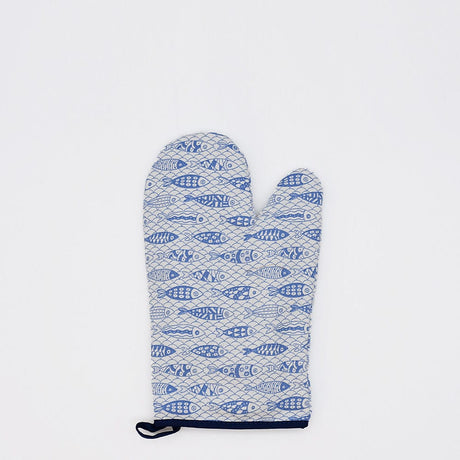Sardinhas I Oven Mitt - Blue